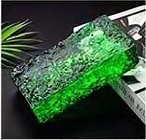 decorações de cristal da geleira do tijolo A007 do teste padrão do gelo